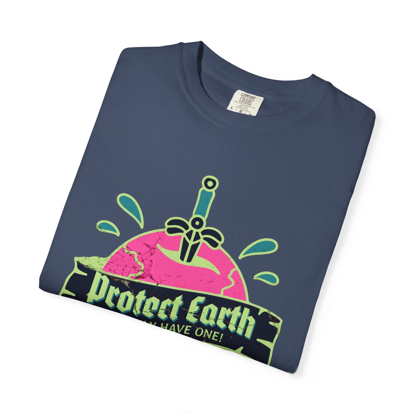 Protect Earth T-Shirt, 100% Ring-Spun Garment-Dyed Cotton