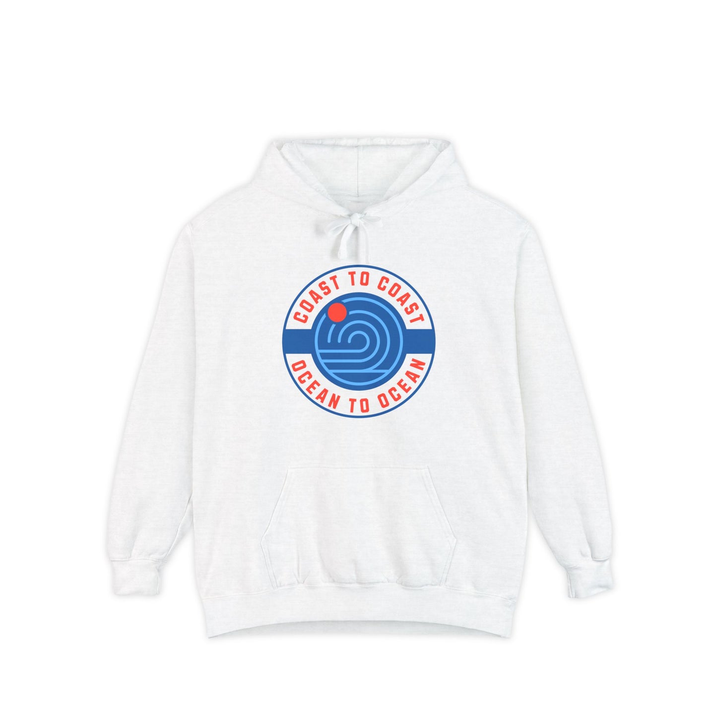 Coast to Coast Hoodie, Garment-Dyed, Unisex, Comfortable And Durable, Perfect For The Beach, Warm Winter Hoodie