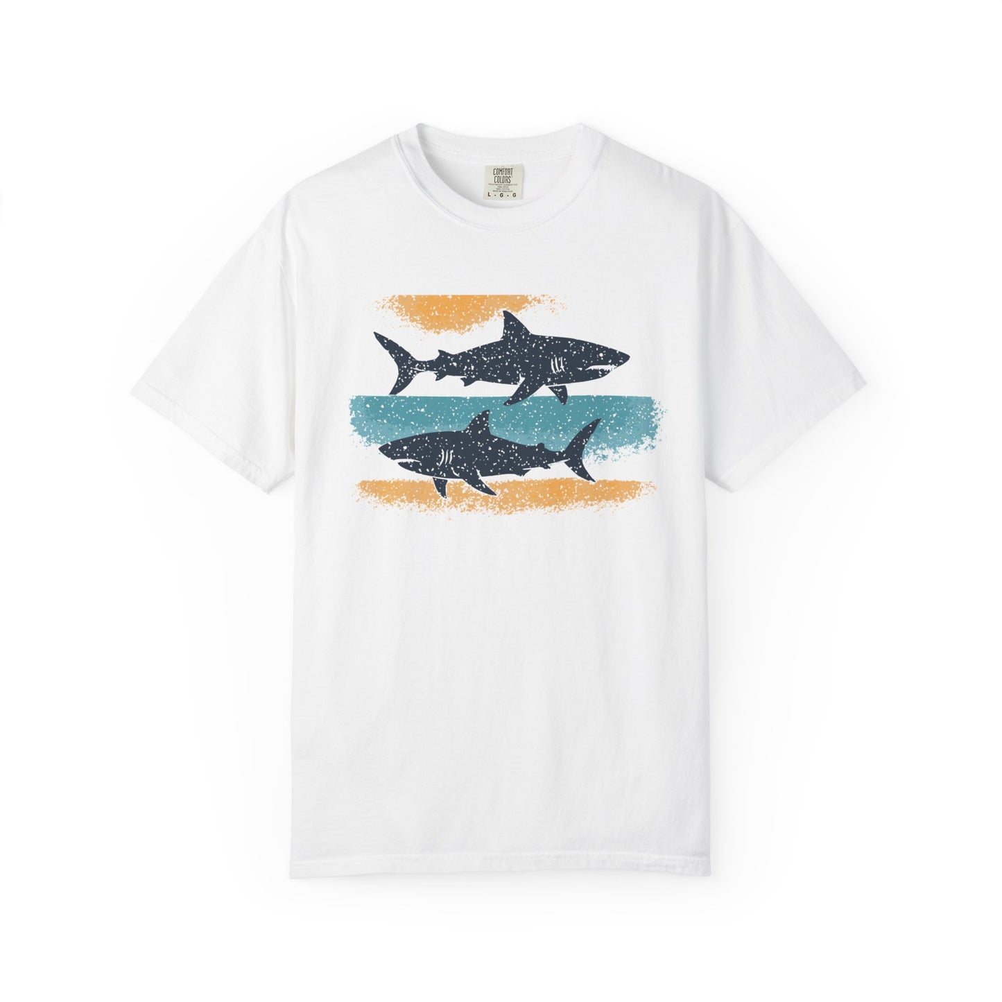 Shark-Inspired Unisex T-Shirt, Ocean T-Shirt, Beach Lover Gift, Summer Vibes Tee, Relaxed Fit Graphic Shirt