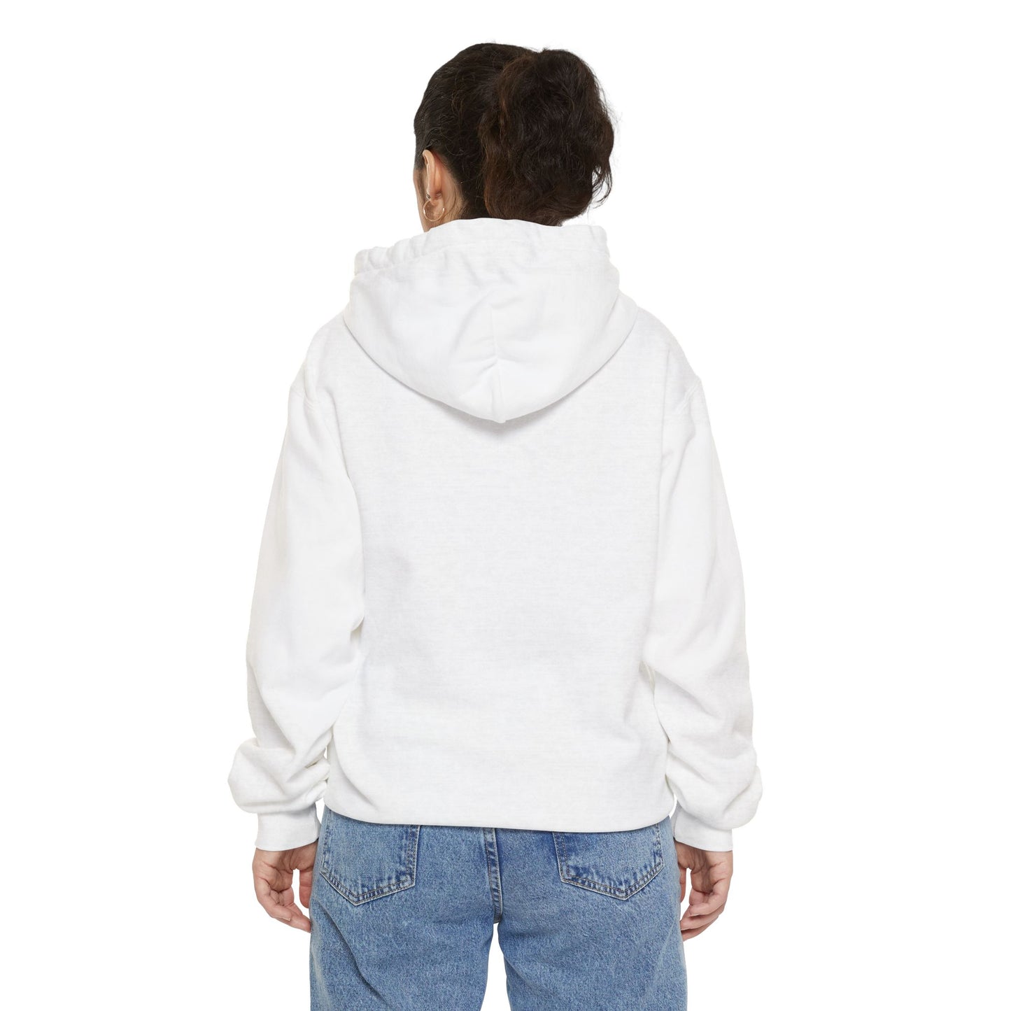 Two Fish Graphic Garment-Dyed Hoodie | Casual Wear, Gift Idea for Animal Lovers, Perfect for Beach Days, Summer Adventures, Relaxed Fit