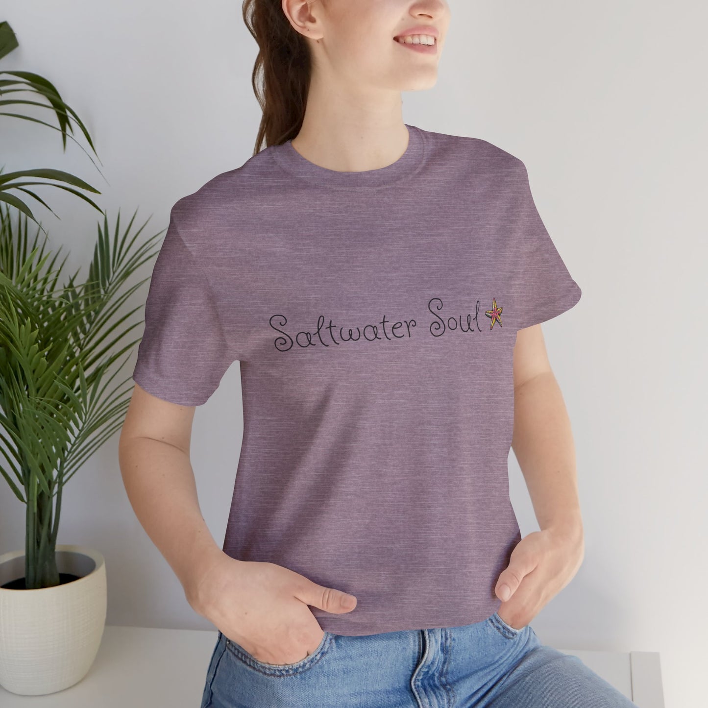 Saltwater Soul Unisex Casual Summer Tee Shirt, Beachwear, Gift for Travelers, Vacation Outfit, Relaxed Style, Trending Store, Cool T-Shirt