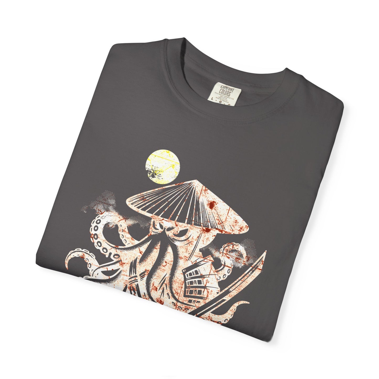 Samurai Octopus Unisex T-Shirt, Unique Graphic Tee, Ocean Lover Gift, Cool Casual Wear, Perfect for Summer, Beachwear T-Shirt