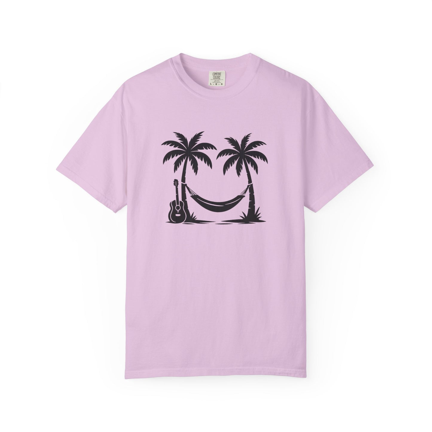 Tropical Vibes T-Shirt - Unisex Garment-Dyed Tee, Relaxing Beachwear, Cool Summer Style, Gift for Music Lovers, Vacation Outfit
