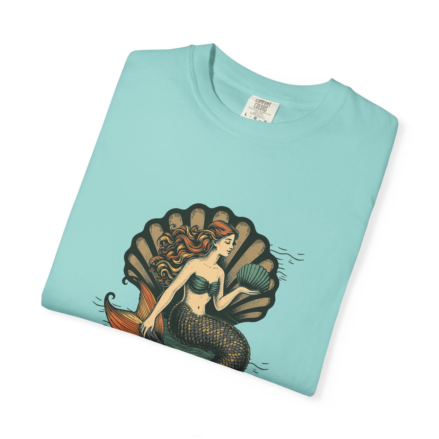 Mermaid T-Shirt, Summer Tee, Gift for Beach Lovers, Vintage Style, Unisex Casual Wear, Ocean Vibe Clothing, Eco-Friendly Fashion