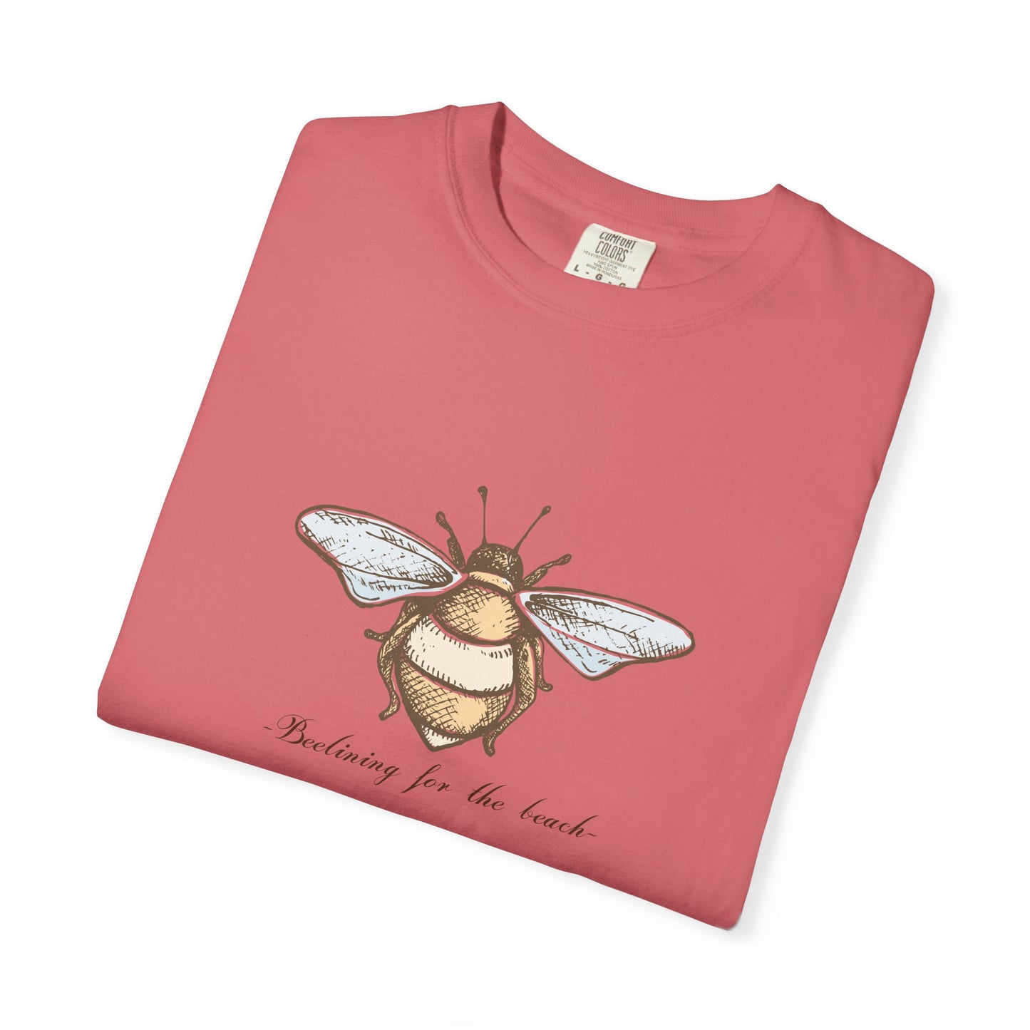 Bee Inspired Unisex Garment-Dyed T-Shirt | Nature Lover's Tee, Eco-Friendly Gift, Everyday Wear, Unique Bee Design, Spring/Summer Fashion