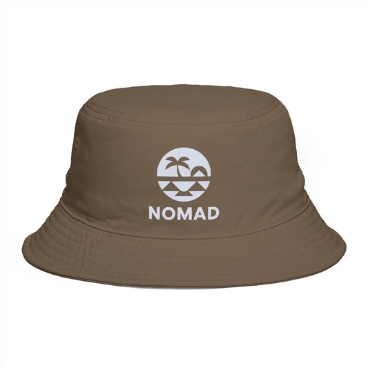 Nomad Bucket Hat — Travel Tropical Palm Embroidered Sun Hat