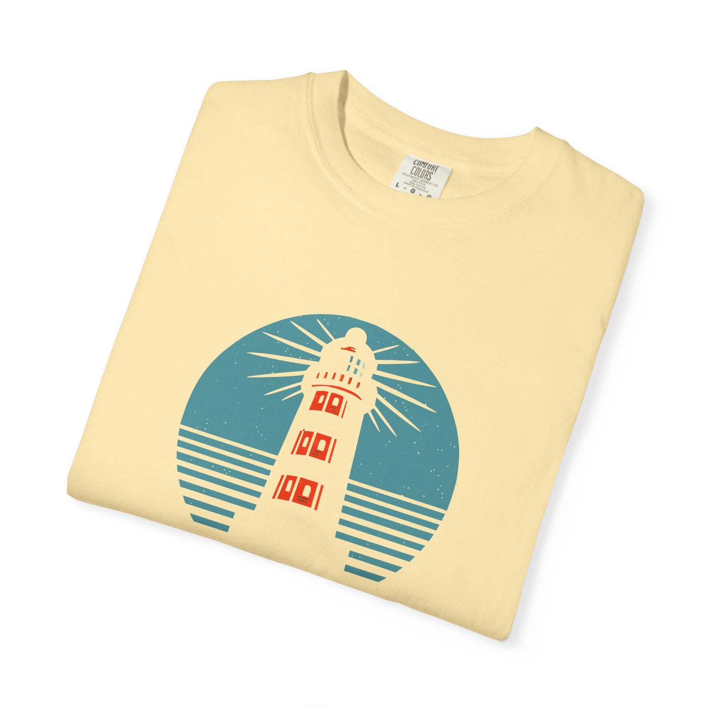 Nautical Lighthouse T-Shirt, Relaxed Fit, Unisex Casual Wear, Summer Style, Unique Gift for Beach Lovers, Adventure Attire