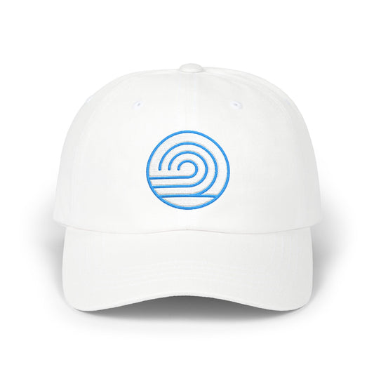 Custom Embroidered Wave Cap — Minimal Beach Logo Hat