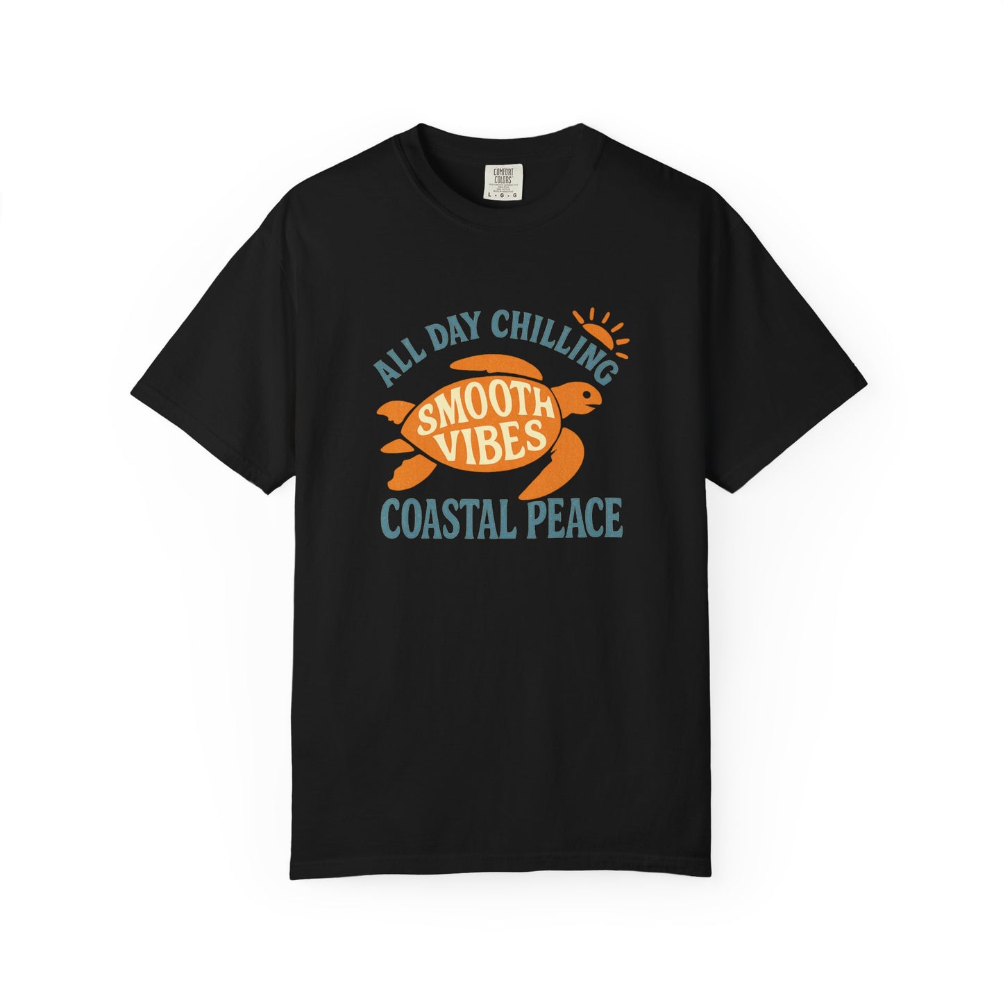 Coastal Vibes Tee, Relaxed Unisex T-Shirt for Beach Lovers, Perfect for Casual Outings, Summer Parties, or Gifts, All Day Chilling