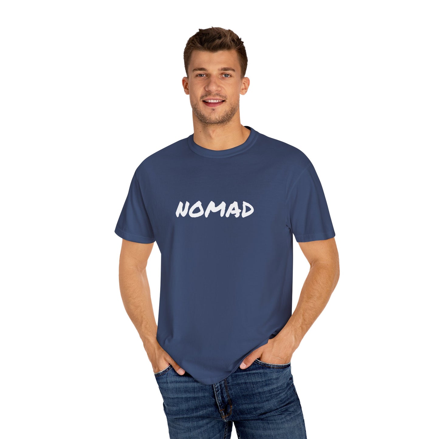 Nomad Unisex Garment-Dyed T-Shirt | Travel Lovers Tee, Adventure Apparel, Gift for Nomads, Casual Everyday Wear, Summer Style