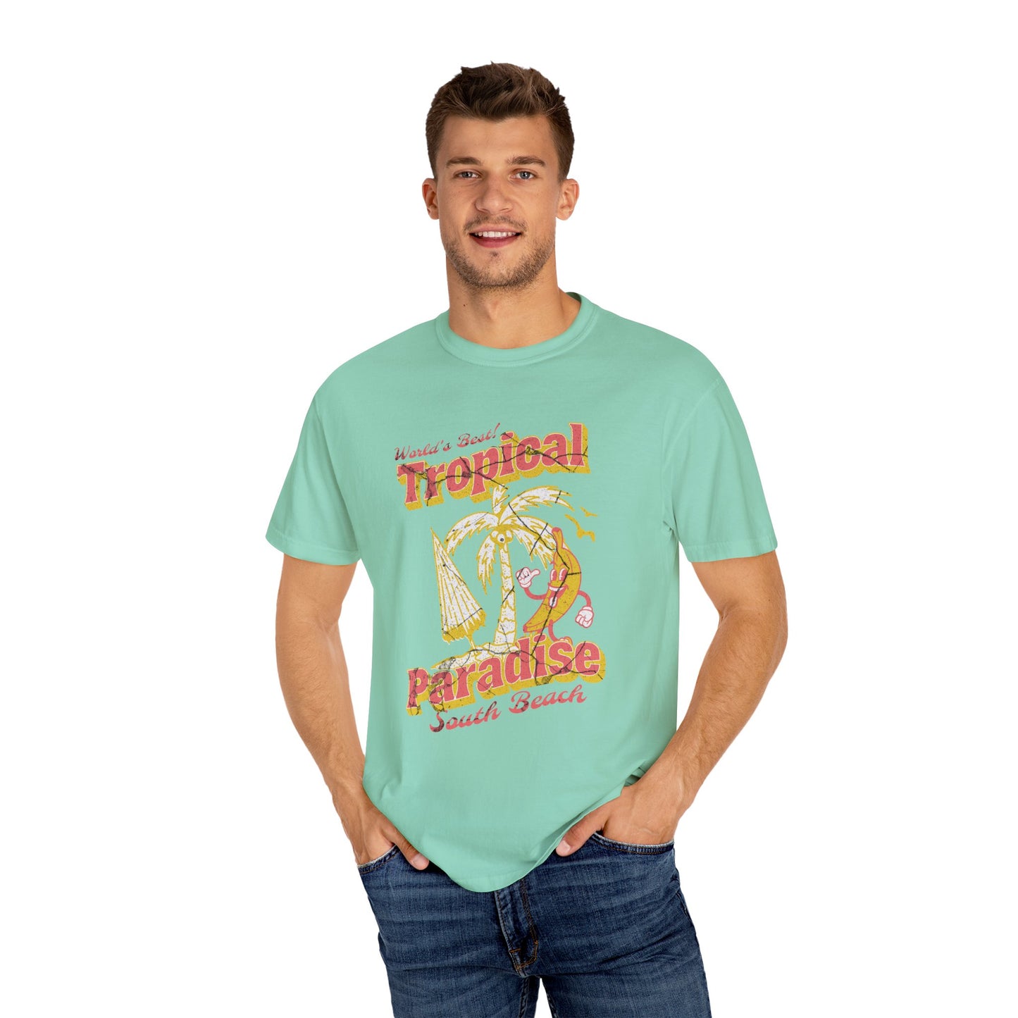 Tropical Paradise T-Shirt | Casual Summer Tee, Beachwear, Unisex Gift, Vacation Essential, Retro Graphic Shirt