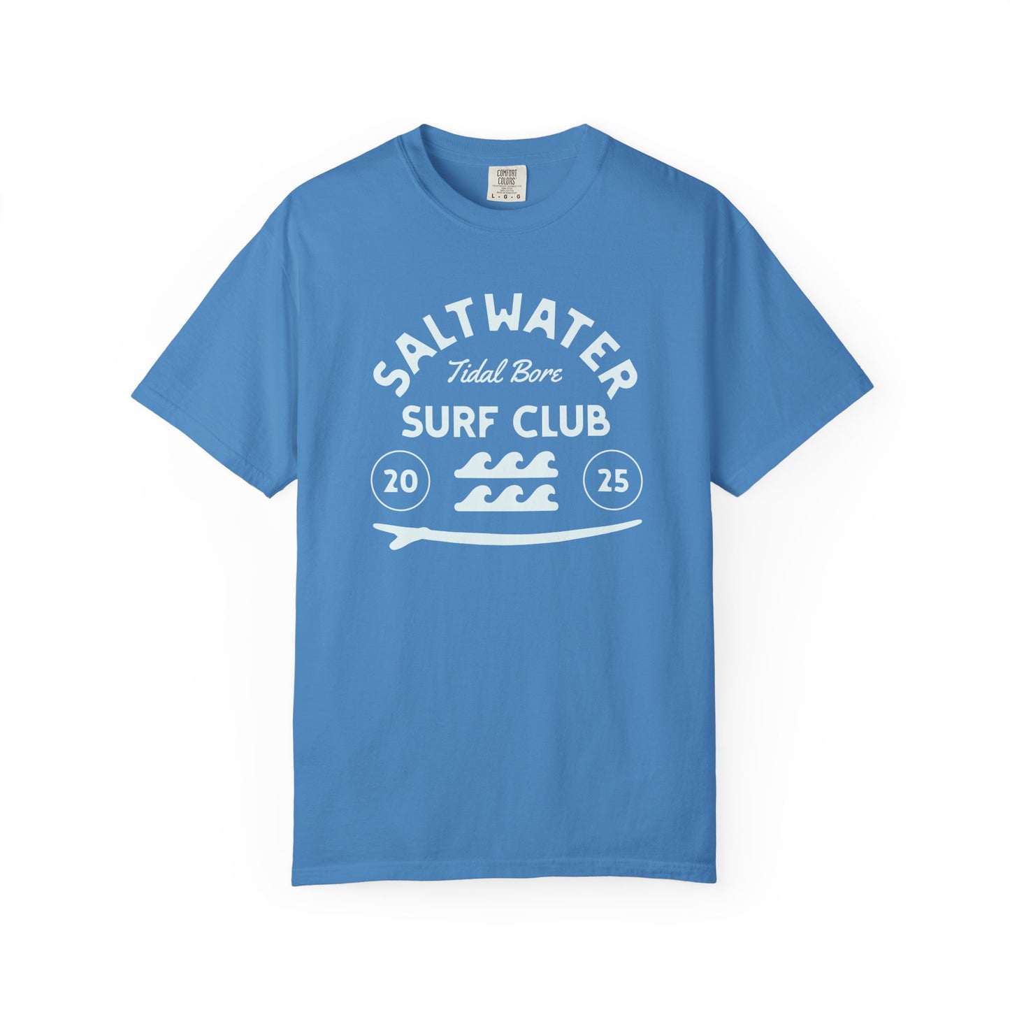 Surf Club Unisex T-Shirt, Eco-Friendly Tee, Beachwear, Casual Summer Apparel, Gift for Surfers, Coastal Vibe
