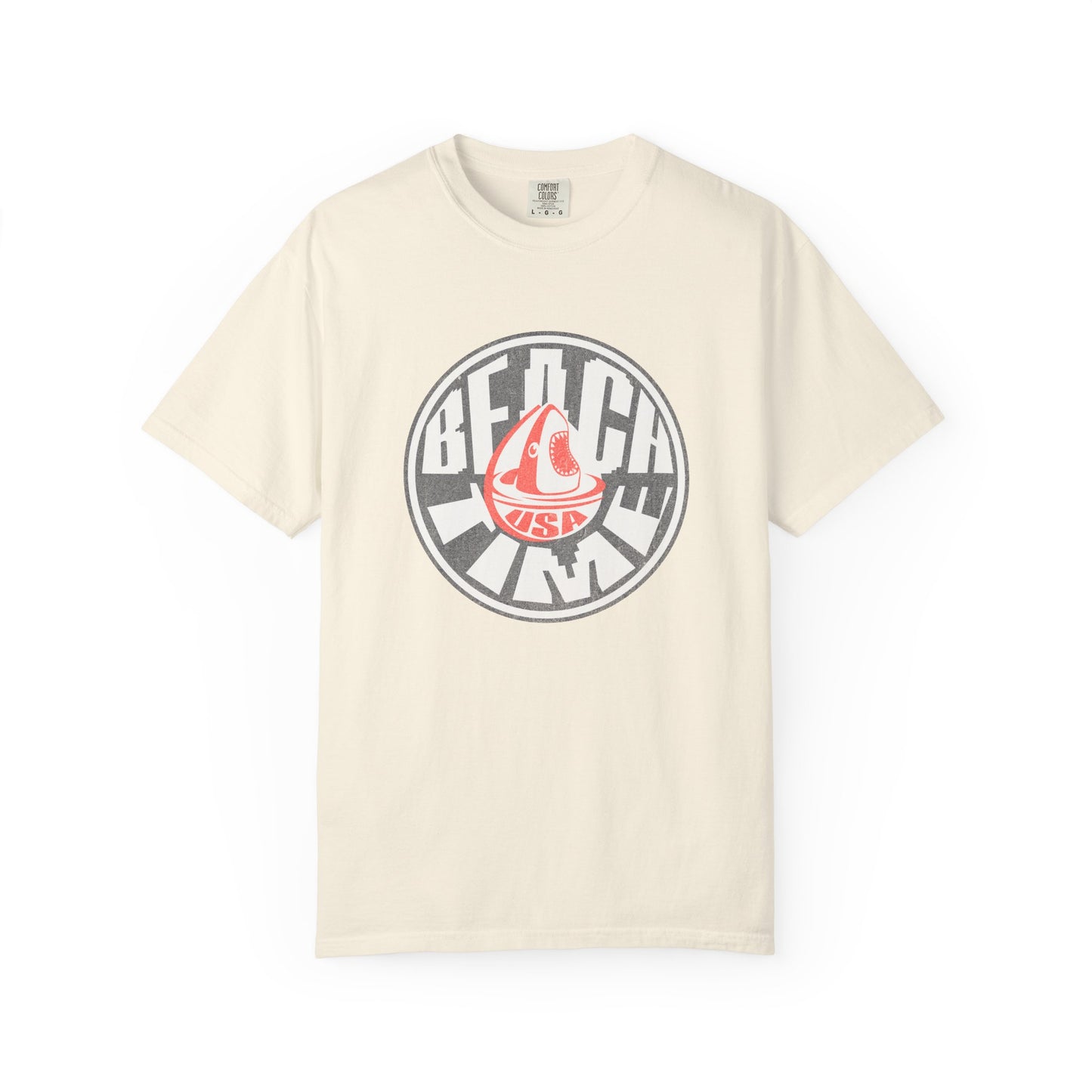 Beach Time USA Garment-Dyed T-Shirt, 100% Ring-Spun Cotton