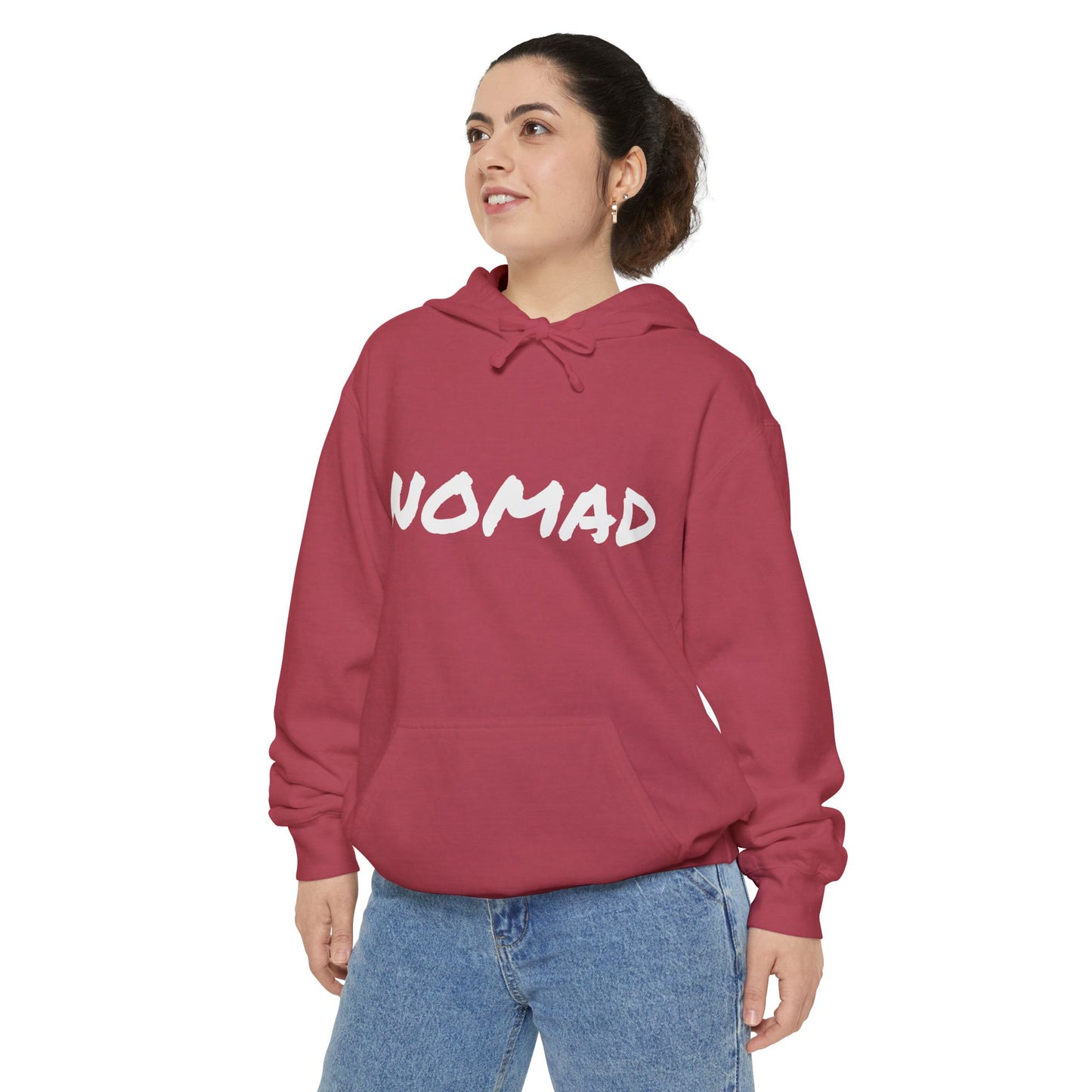 Nomad Unisex Garment-Dyed Hoodie - Cozy Travel Hoodie, Gift for Wanderlust Lovers, Casual Everyday Wear, Adventure Apparel