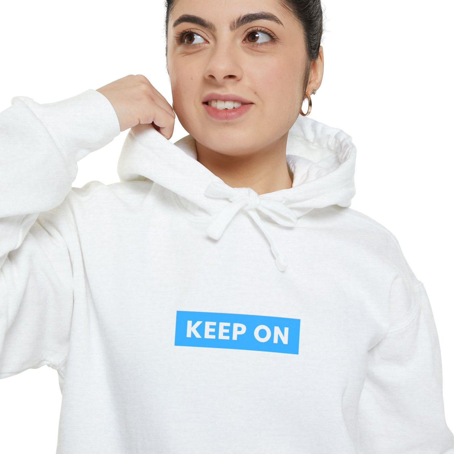 Keep Surfing- Cozy Unisex Garment-Dyed Hoodie - Casual Wear for Beach Lovers, Perfect Gift for Surfers, Summer & Coastal Adventures