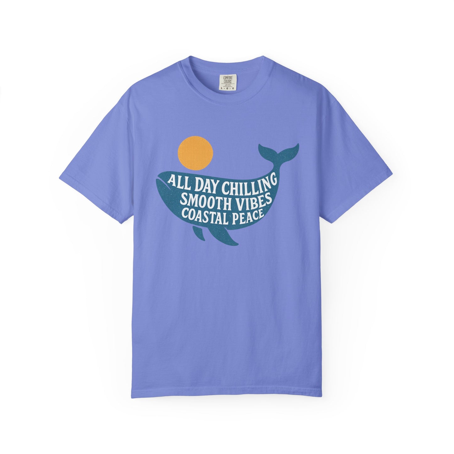 Coastal Vibes T-Shirt, All Day Chilling Tee, Unisex Beach Shirt, Summer Graphic Tee, Relaxed Fit T-Shirt