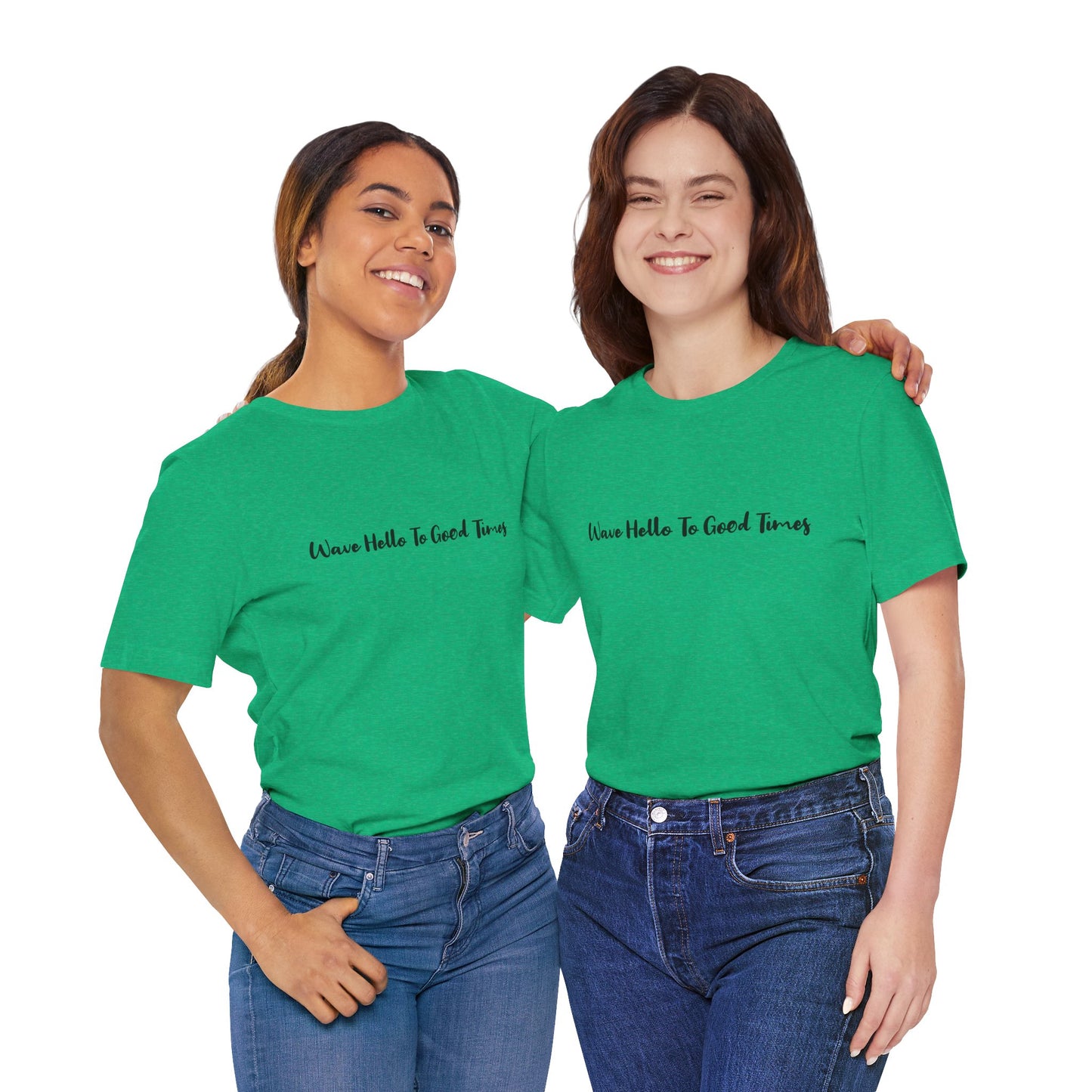 Wave Hello To Good Times Beachwear Tee, Gift for Travelers, Vacation Outfit, Trending Store, Summer T-Shirt, Comfy T-Shirt, Cool Tee