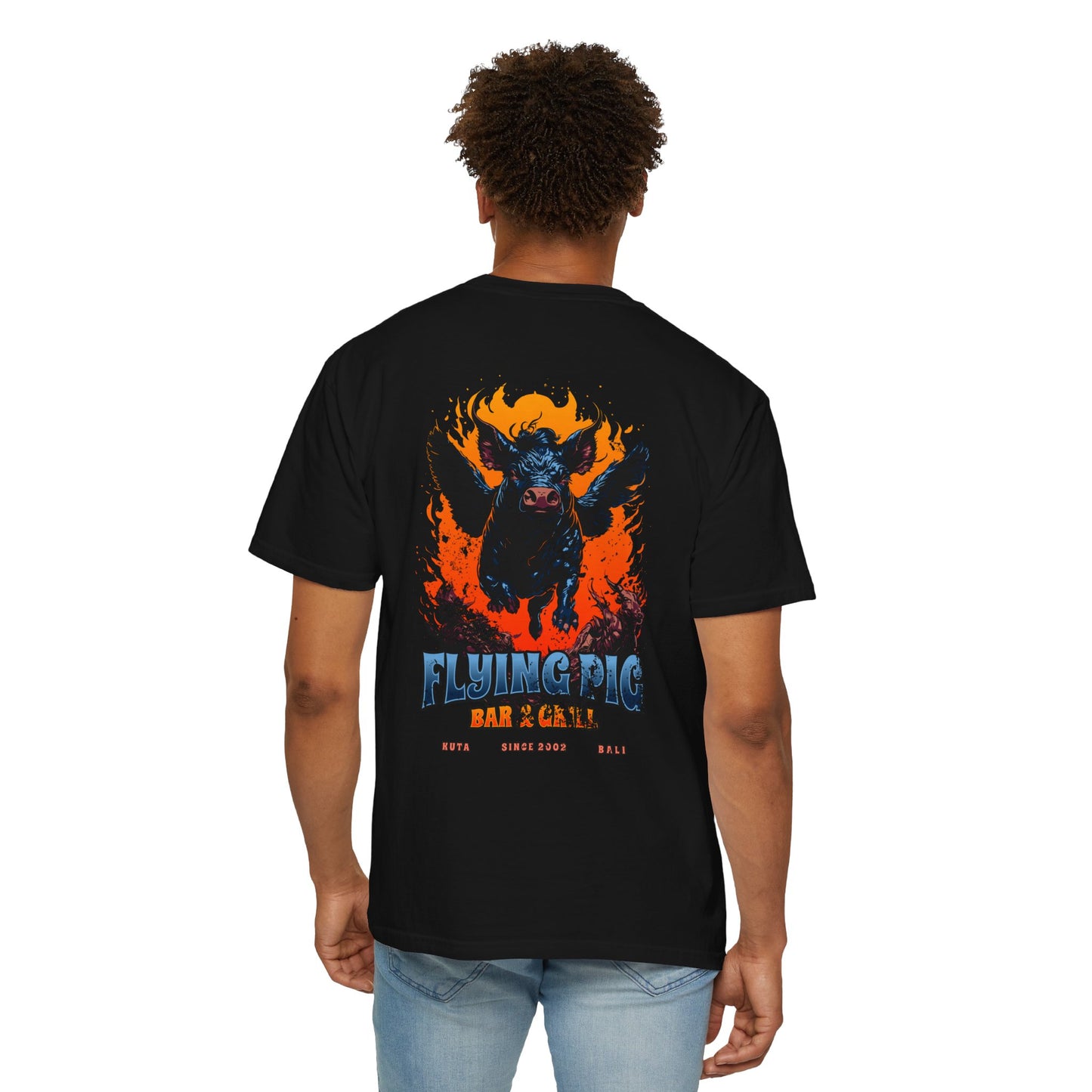 Flying Pig Graphic Tee - Unisex Garment-Dyed T-shirt, Fun Apparel, Casual Wear, Unique Gift, Summer Fashion, Festival Shirt