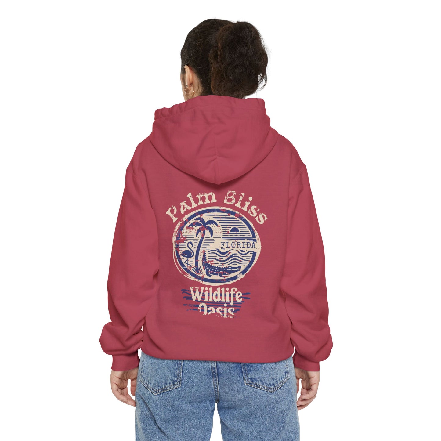 Palm Bliss Cozy Hoodie - Palm Bliss Design, Unisex Casual Pullover, Perfect for Nature Lovers, Gift for Outdoor Enthusiasts, Travel