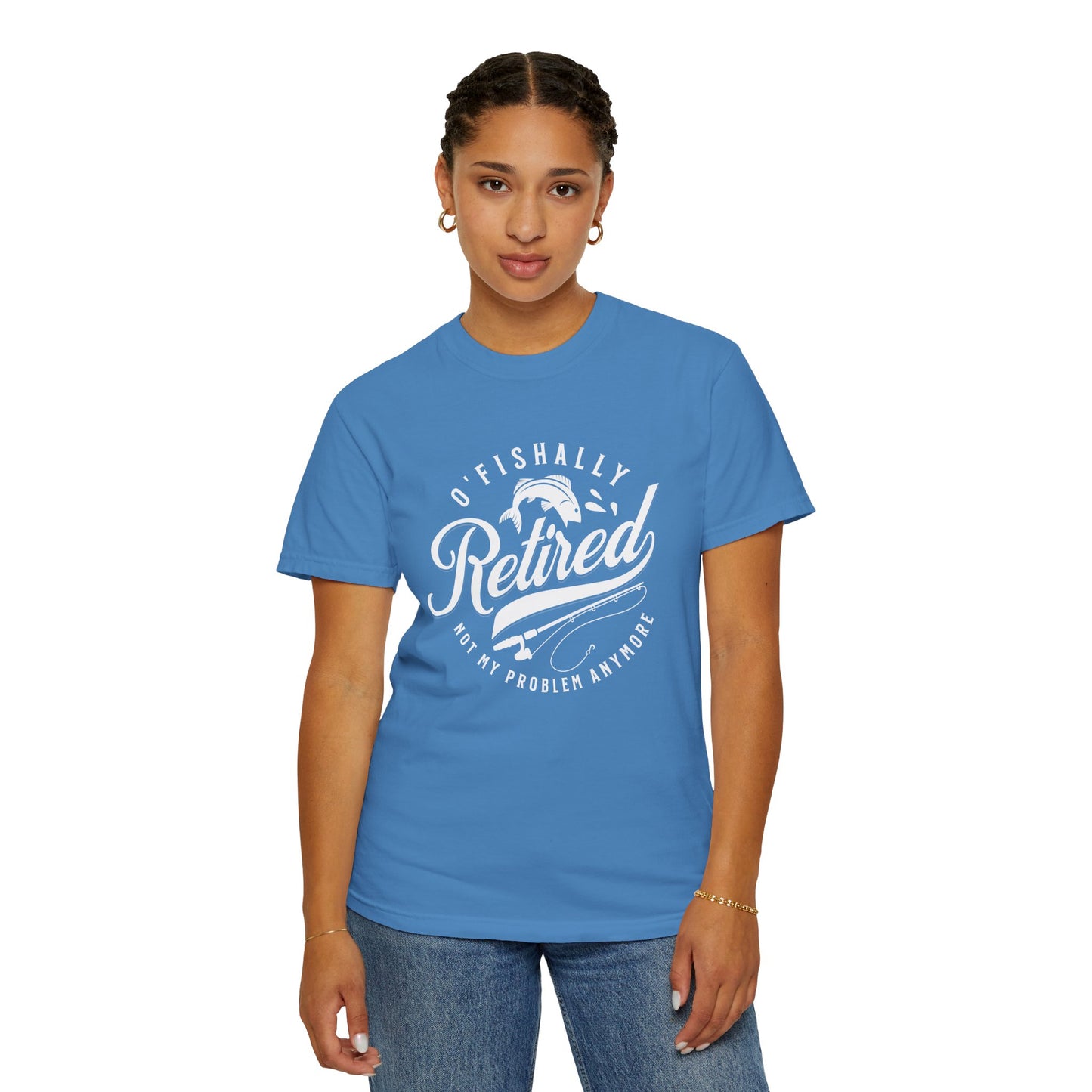 Retro Fishally Retired T-Shirt, Funny Retirement Gift, Unisex Tee for Fishermen, Ocean Lovers, Casual Wear, Birthday Gift