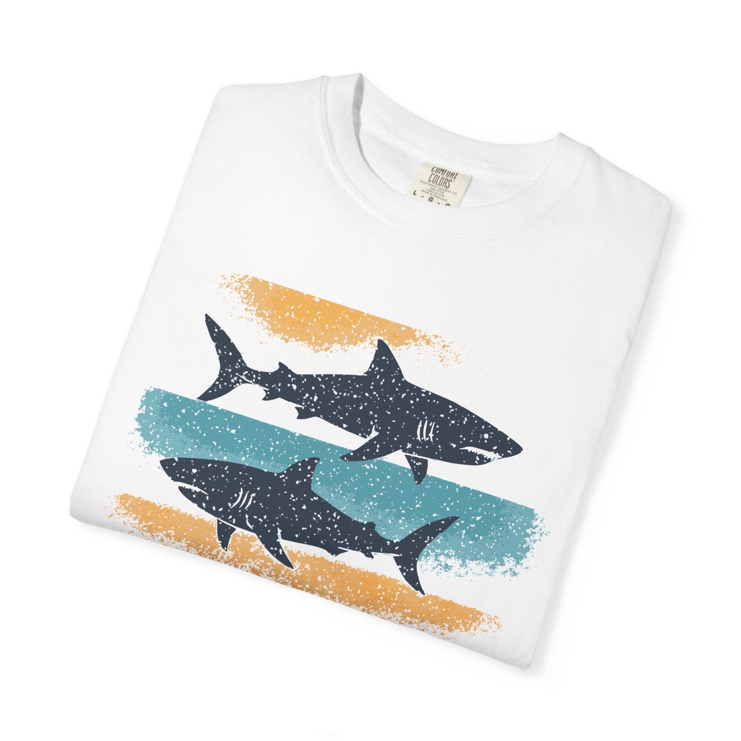 Shark-Inspired Unisex T-Shirt, Ocean T-Shirt, Beach Lover Gift, Summer Vibes Tee, Relaxed Fit Graphic Shirt