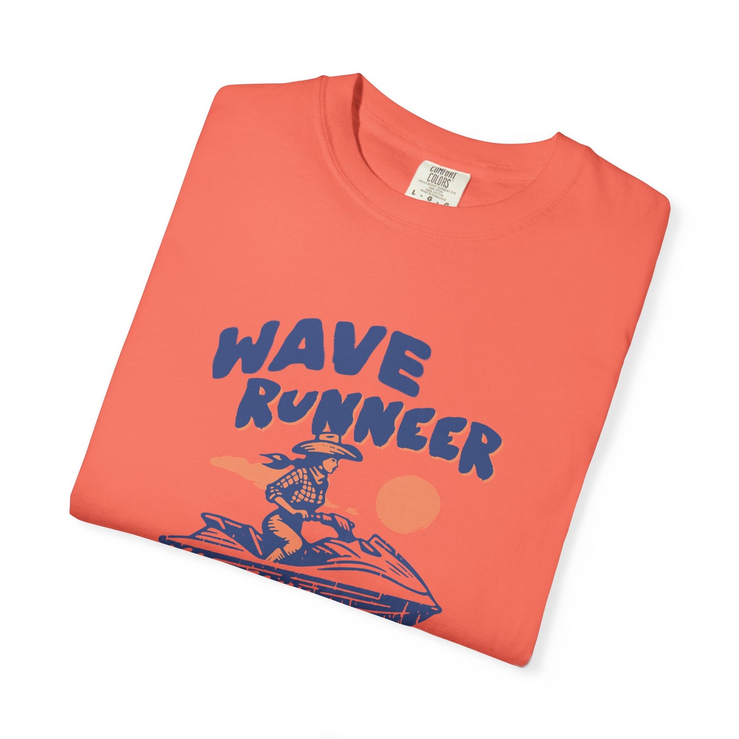 Wave Runner Unisex Garment-Dyed T-Shirt | Beach Vibes, Summer Apparel, Casual Wear, Gift for Him, Adventure Enthusiast