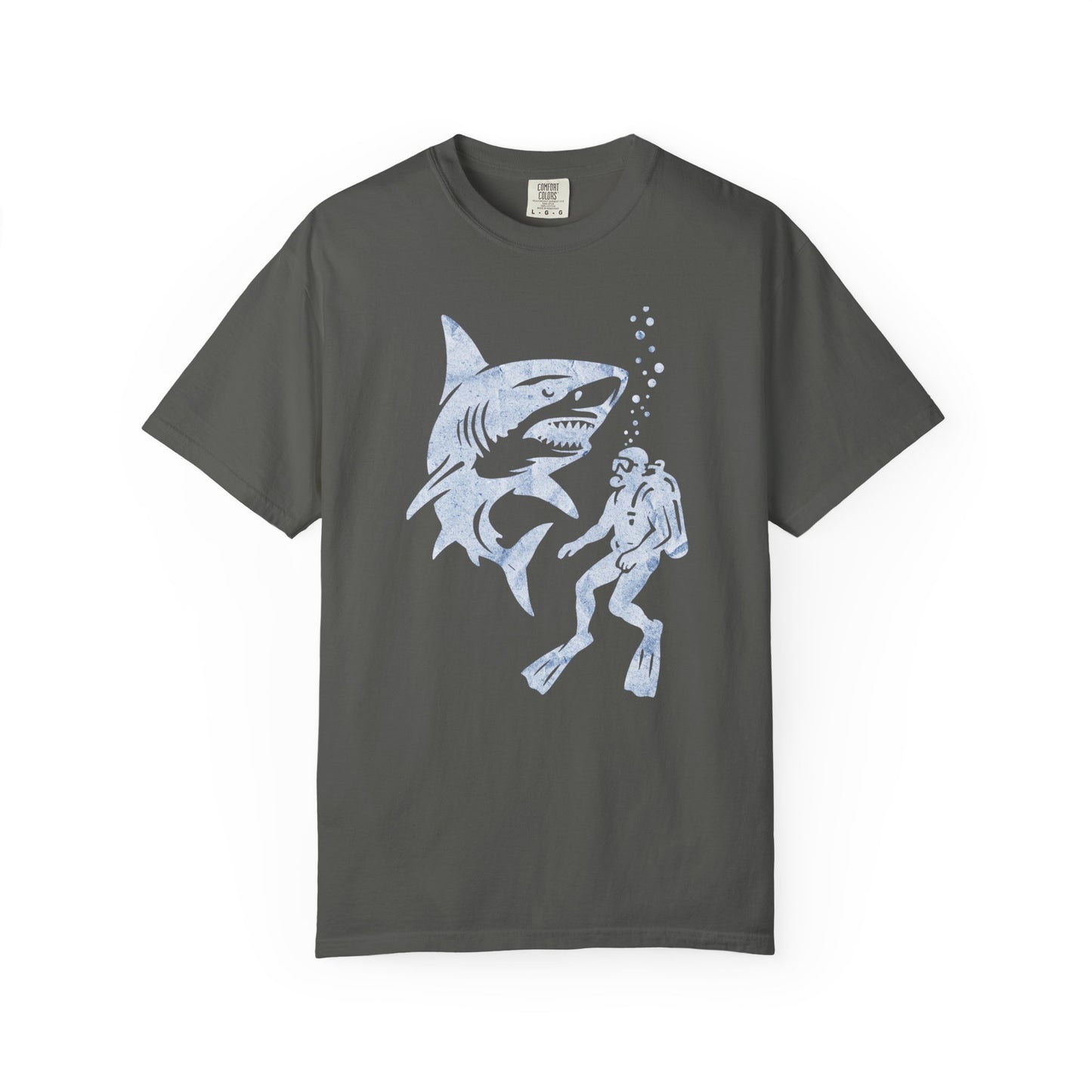 Shark Encounter Unisex T-Shirt | Cool Graphic Tee, Ocean Lover Gift, Beachwear, Summer Fashion, Scuba Diving Apparel