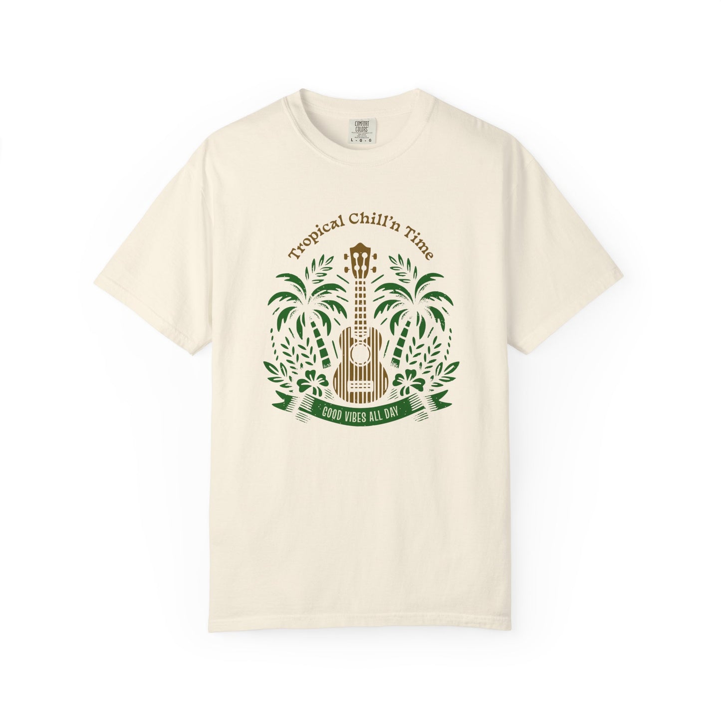 Tropical Chill T-Shirt, Summer Vibes Tee, Music Lover Gift, Beach T-Shirt, Relaxation Shirt, Unisex Tee for Vacations