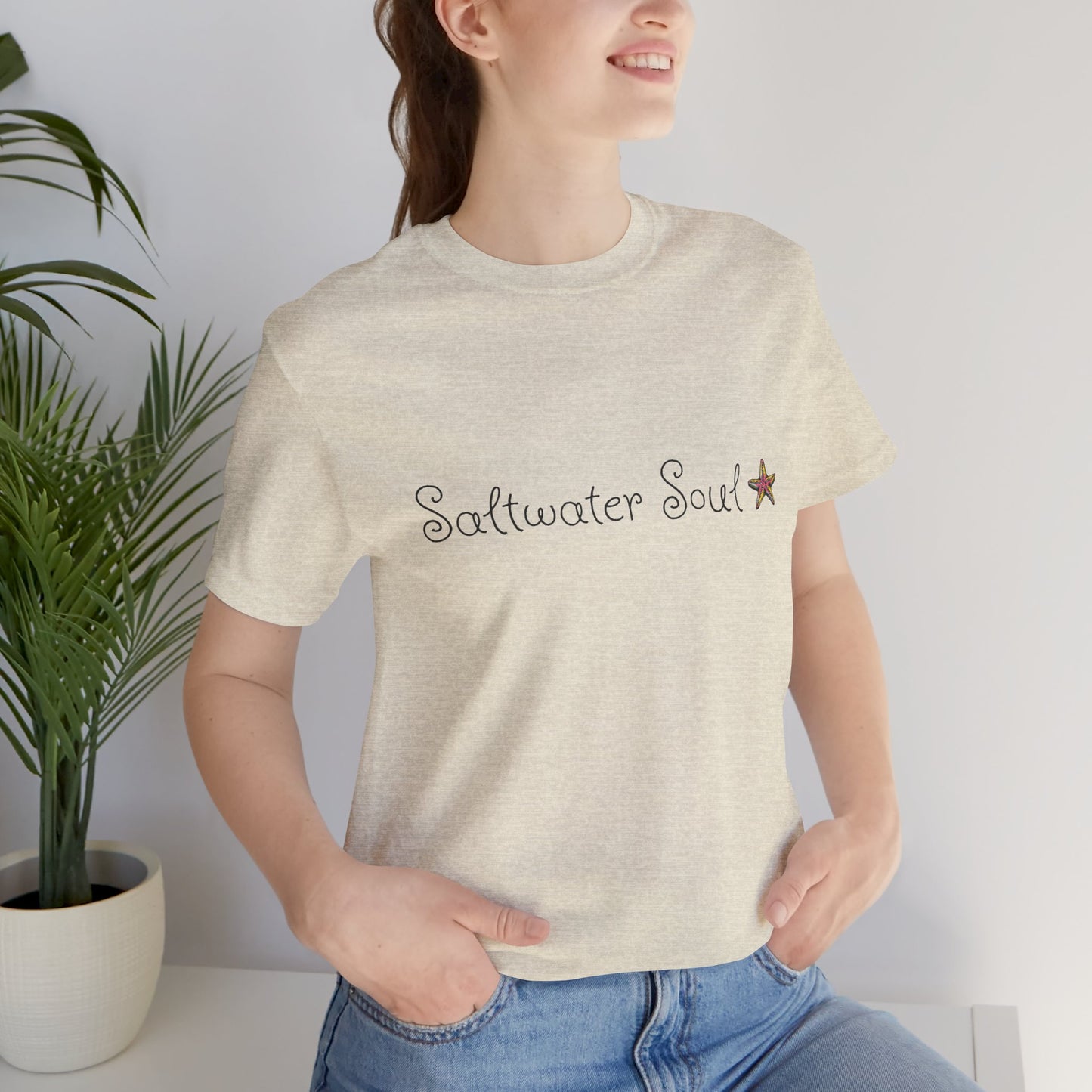 Saltwater Soul Unisex Casual Summer Tee Shirt, Beachwear, Gift for Travelers, Vacation Outfit, Relaxed Style, Trending Store, Cool T-Shirt