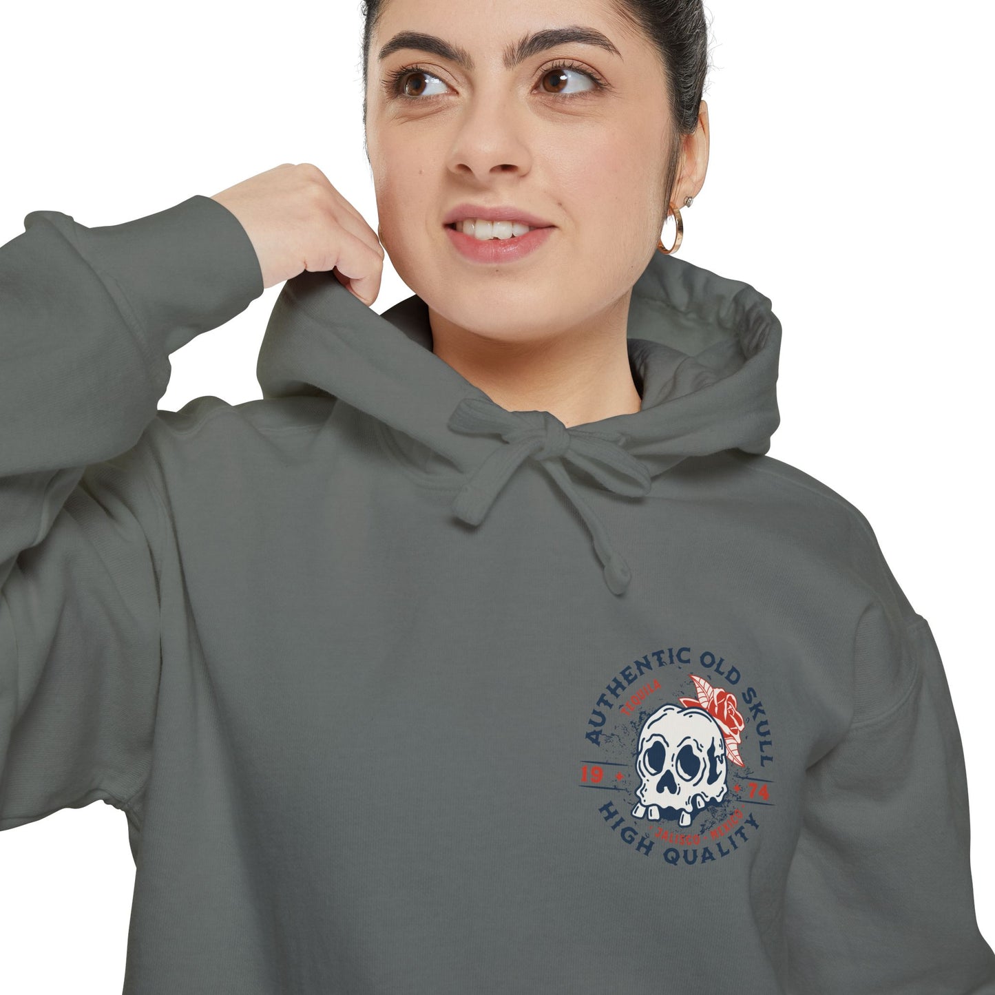 Skull Tequila Back Style Unisex Hoodie - Vintage Style, Comfortable, Ideal for Casual Outings, Gifts, Everyday Wear, Holiday Apparel
