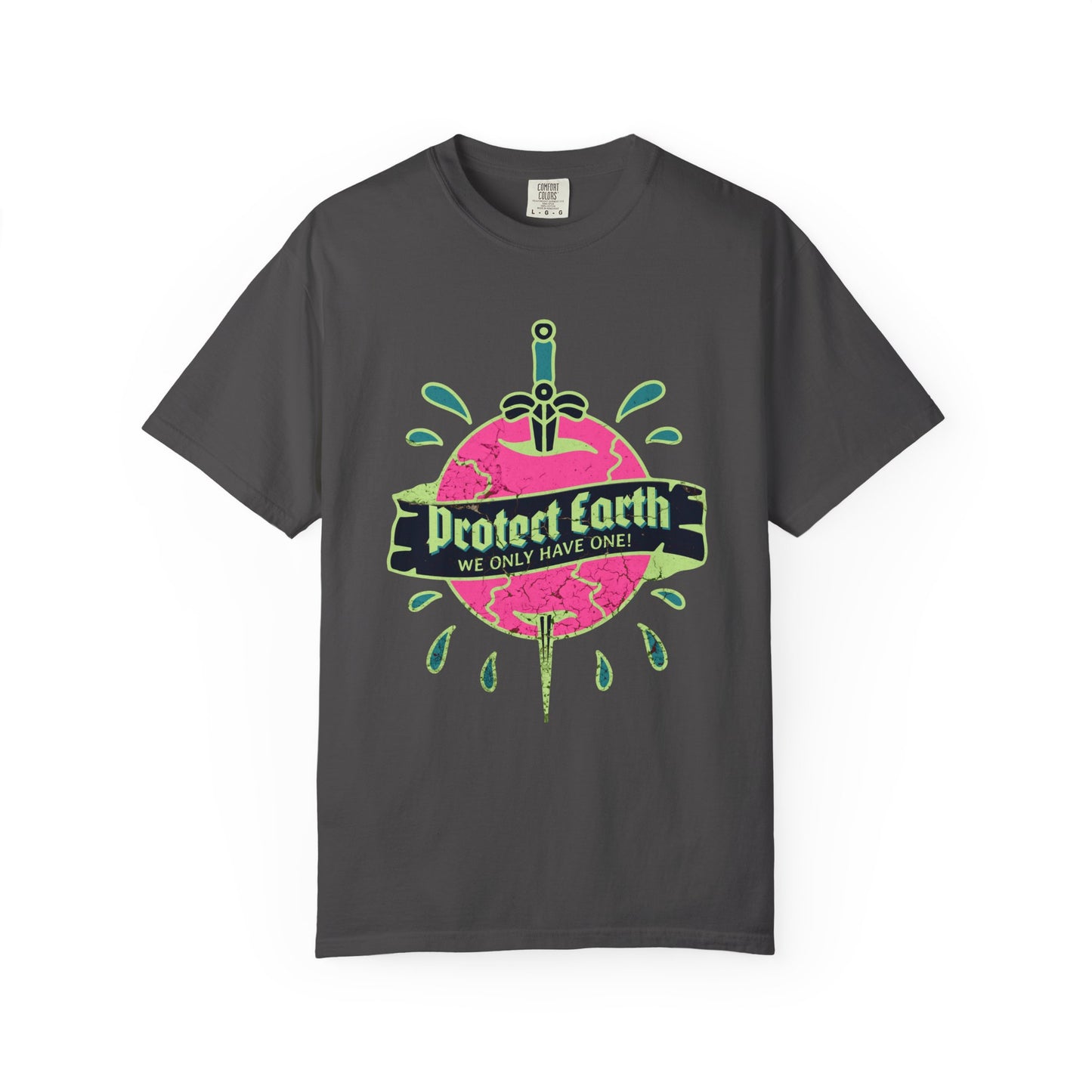 Protect Earth T-Shirt, 100% Ring-Spun Garment-Dyed Cotton