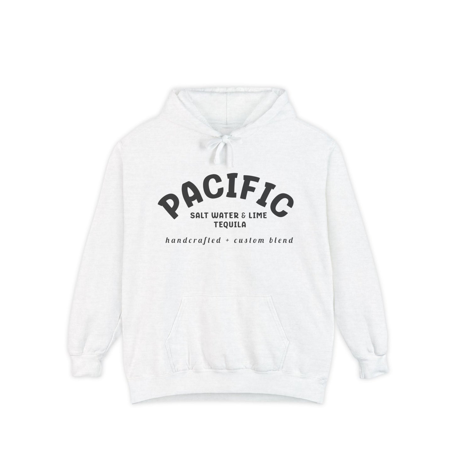 Pacific Tequila Hoodie - Casual Unisex Garment-Dyed Sweatshirt, Beach Vibes, Relaxed Style, Ideal Gift for Friends, Summer Celebration