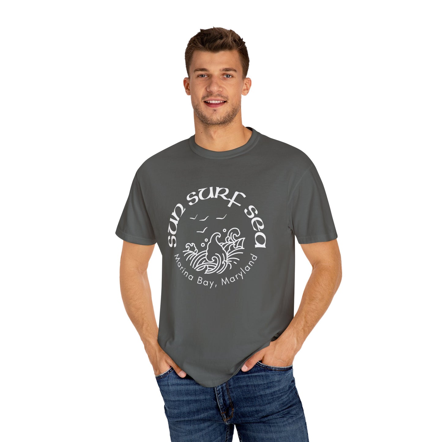 Beach Vibes Unisex T-Shirt, Coastal Graphic Tee, Summer Casual Wear, Perfect for Beach Days, Surfing Adventures, Travel Gift