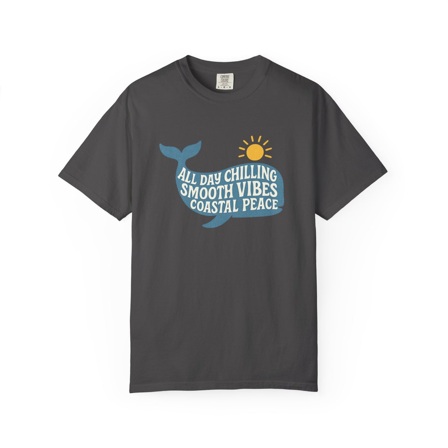 Coastal Vibes T-Shirt, Whale Graphic Tee, Summer Beachwear, Relaxed Unisex Top, Vacation Essentials, Ocean Lover Gift