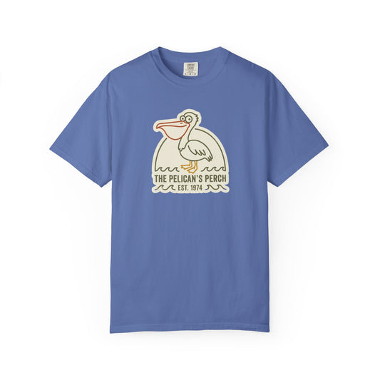 The Pelican's Perch Graphic T-Shirt - Vintage Beach Pelican Tee