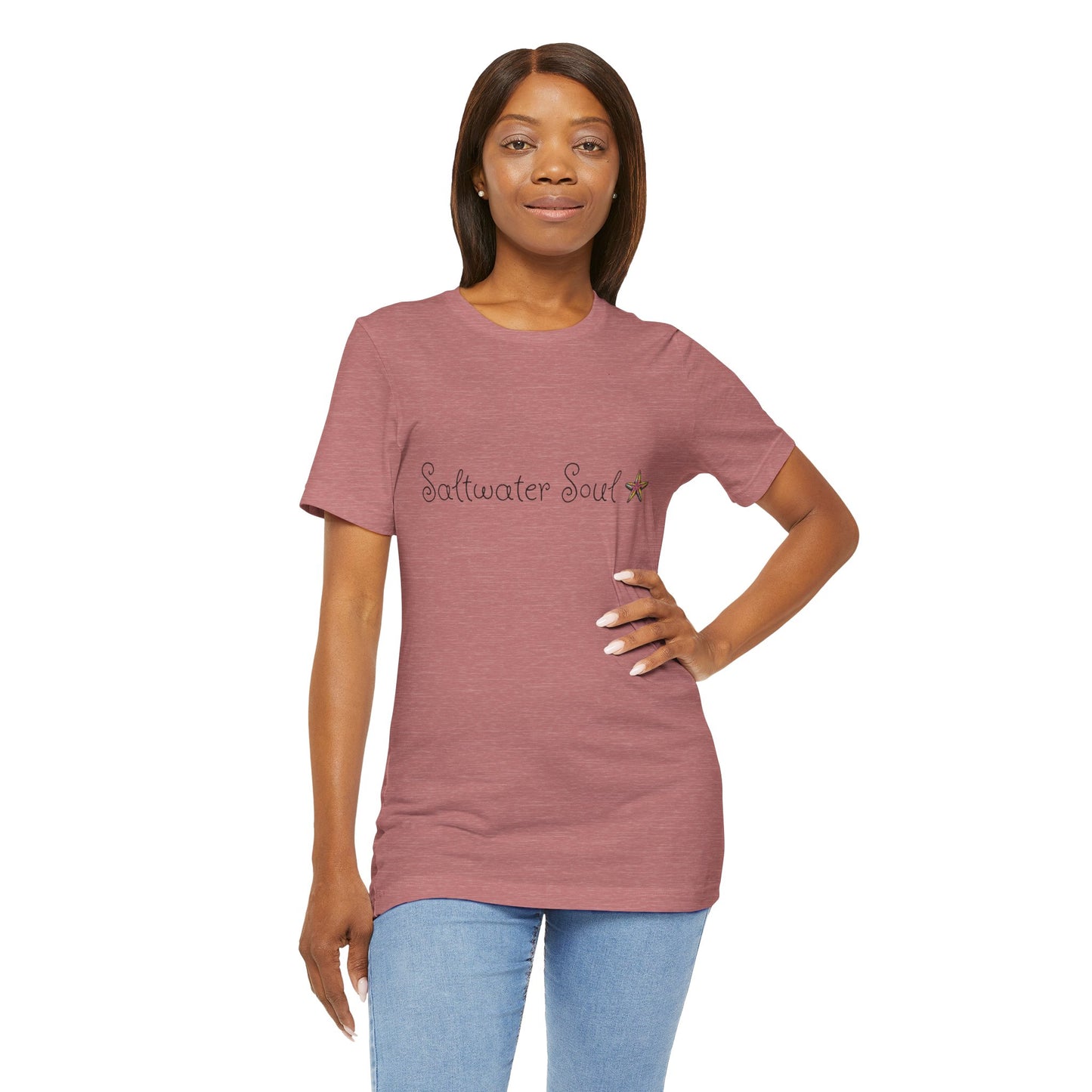 Saltwater Soul Unisex Casual Summer Tee Shirt, Beachwear, Gift for Travelers, Vacation Outfit, Relaxed Style, Trending Store, Cool T-Shirt