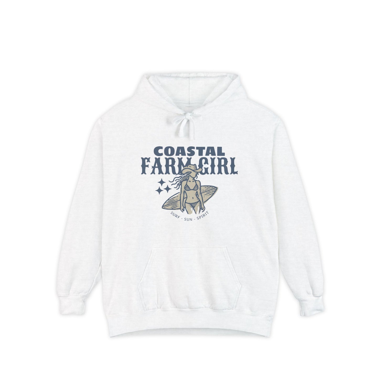 Coastal Farm Girl Hoodie, Casual Beachwear, Comfortable Unisex Hoodie, Perfect Gift for Surf Lovers, Ideal for Fall & Winter