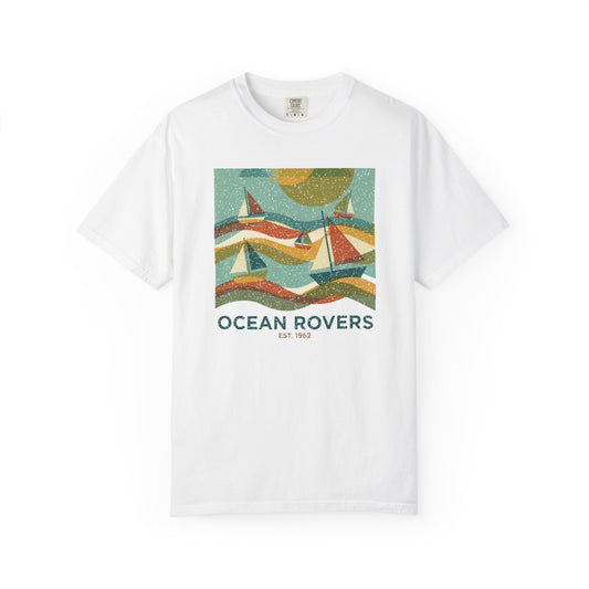 Ocean Rovers Boat Tours Tee - Vintage Sailboat Summer Graphic T-Shirt