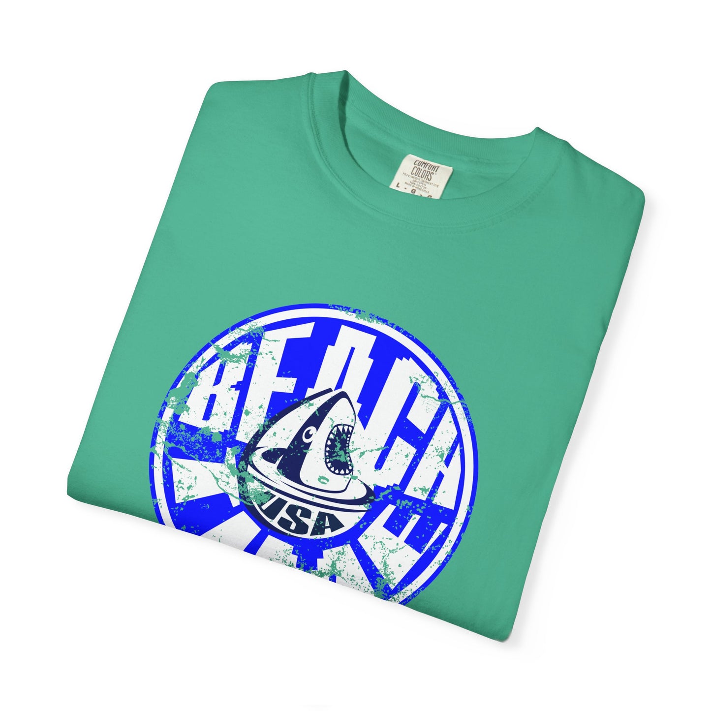Beach Time USA Vibes Garment-Dyed T-shirt, 100% Ring-Spun Cotton