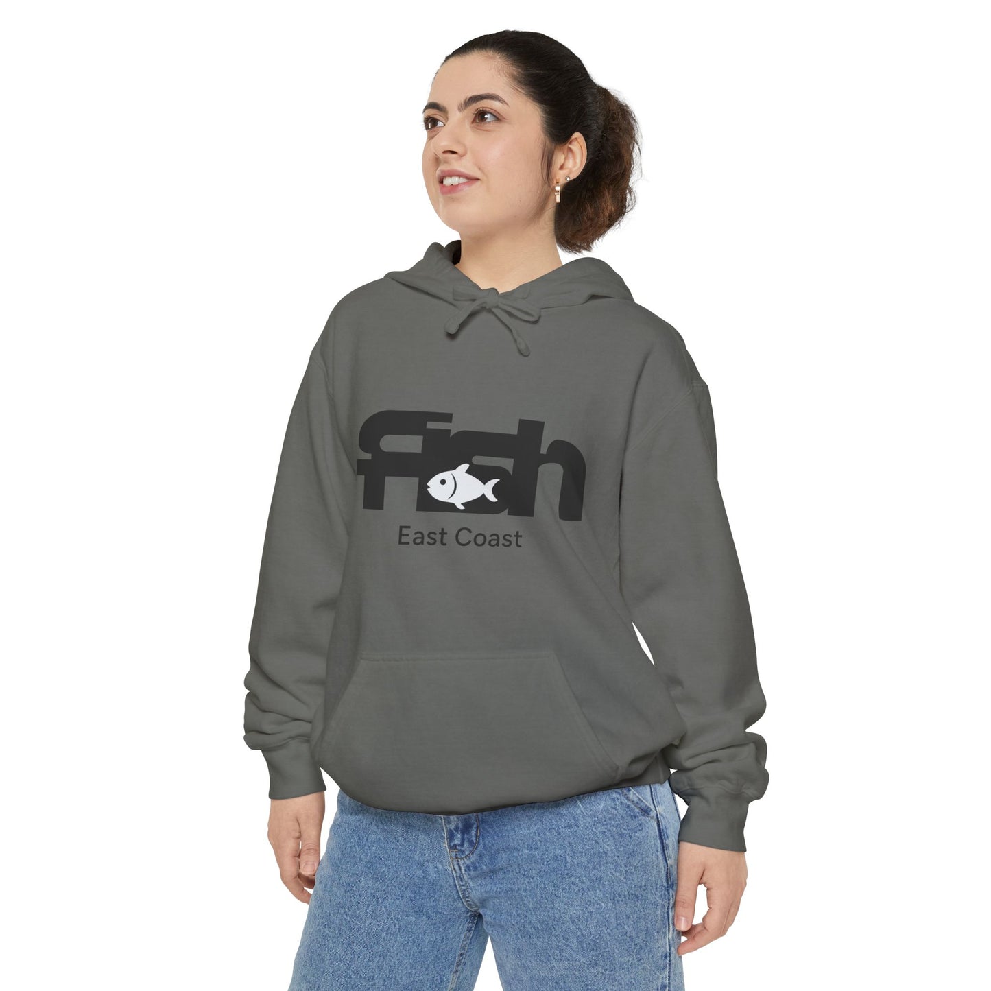 East Coast Fishing Unisex Hoodie, Casual Outdoor Wear, Perfect for Fishing Trips, Gift for Fishermen, Cool Summer Nights