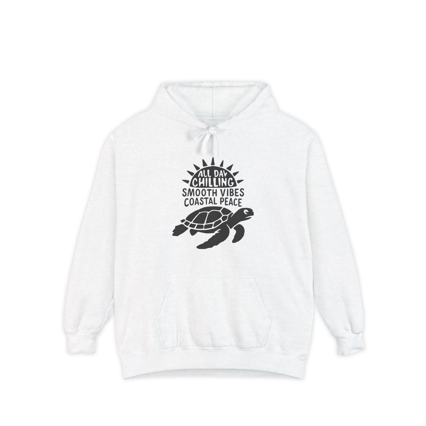 All Day Chilling Hoodie, Garment-Dyed Hoodie, Beachwear, Relaxed Fashion, Gift for Ocean Lovers, Chill Day Attire