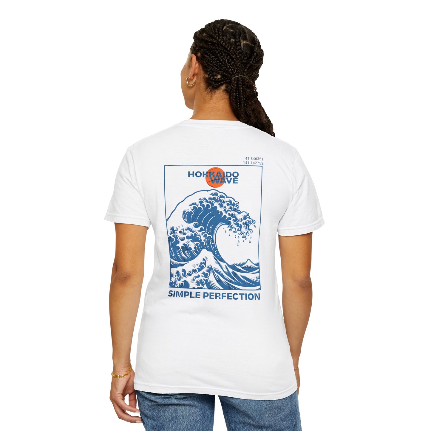 Hokkaido Wave Graphic Tee - Casual Unisex Shirt, Eco-Friendly Apparel, Summer Outfit, Beach Wear, Gift for Ocean Lovers