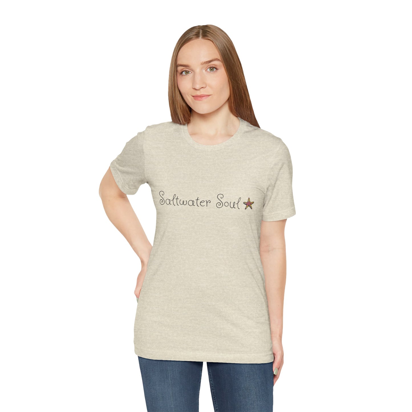 Saltwater Soul Unisex Casual Summer Tee Shirt, Beachwear, Gift for Travelers, Vacation Outfit, Relaxed Style, Trending Store, Cool T-Shirt