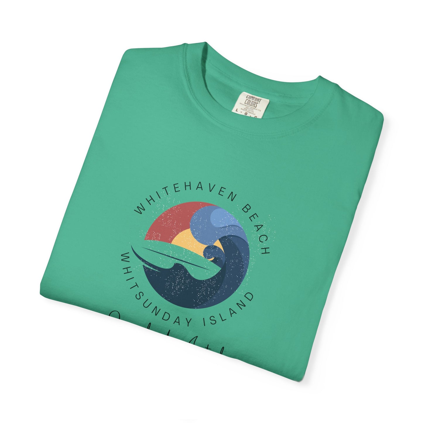 Beach Vibes Garment-Dyed T-shirt, Boho Tee, Unisex Beachwear, Summer Fashion, Gift for Ocean Lovers