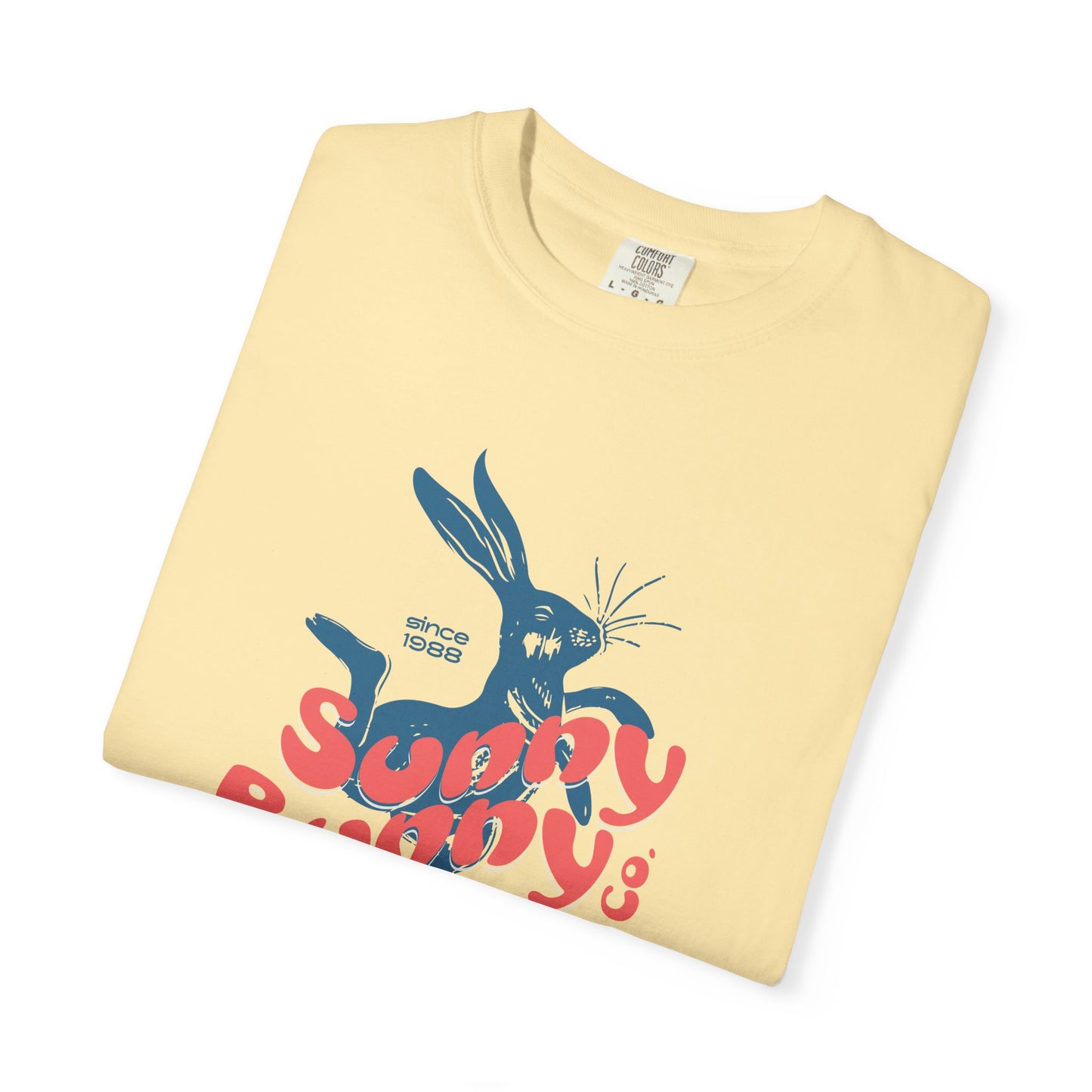 Playful Bunny Surfer Unisex Vintage T-shirt for Surf Lovers, Graphic Tee, Beachwear, Summer Vacay, Unique Gift for Her Or Him