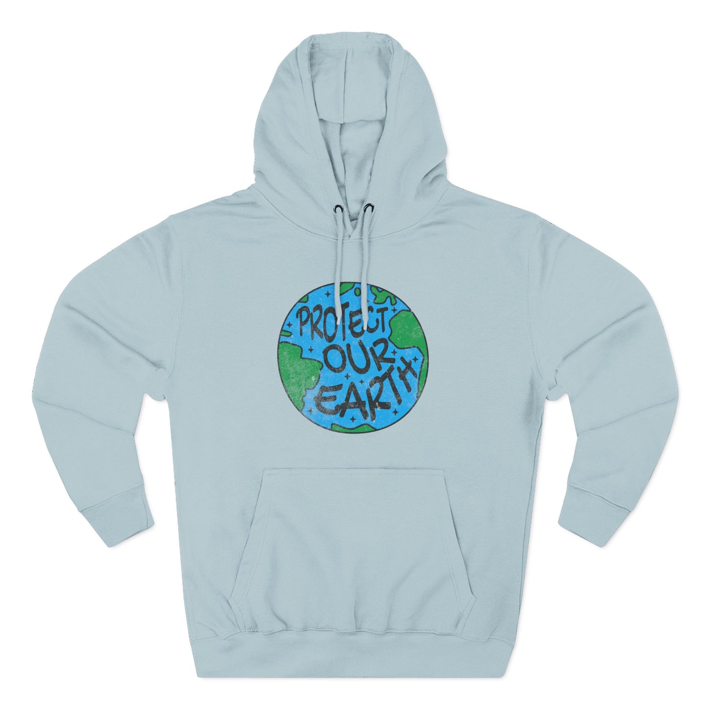 Earth Day Fleece Hoodie, Eco-Friendly Sweatshirt, Sustainable Fashion, Protect Our Earth, Gift for Nature Lovers
