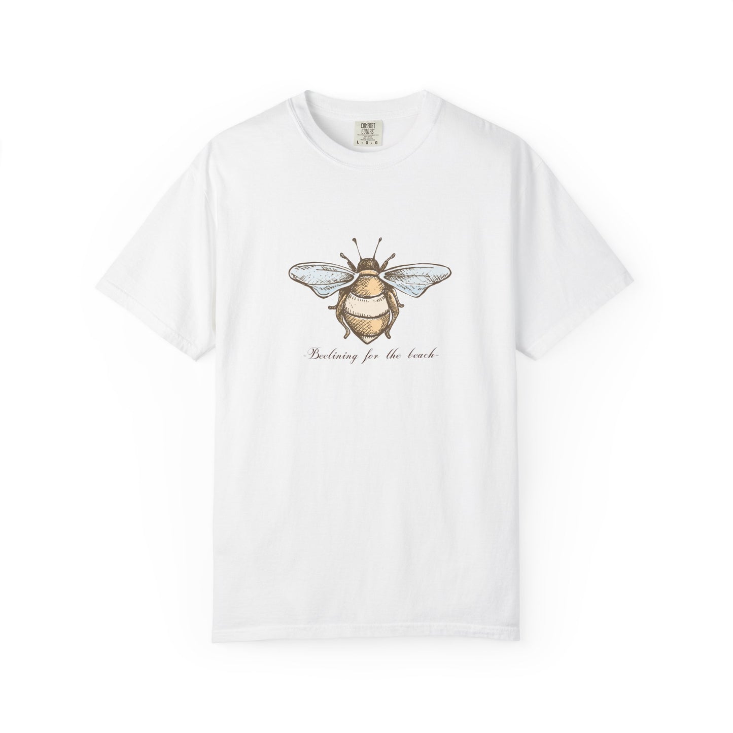 Bee Inspired Unisex Garment-Dyed T-Shirt | Nature Lover's Tee, Eco-Friendly Gift, Everyday Wear, Unique Bee Design, Spring/Summer Fashion