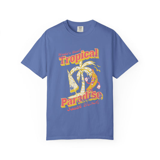 Tropical Paradise, Garment-Dyed T-Shirt, Unisex