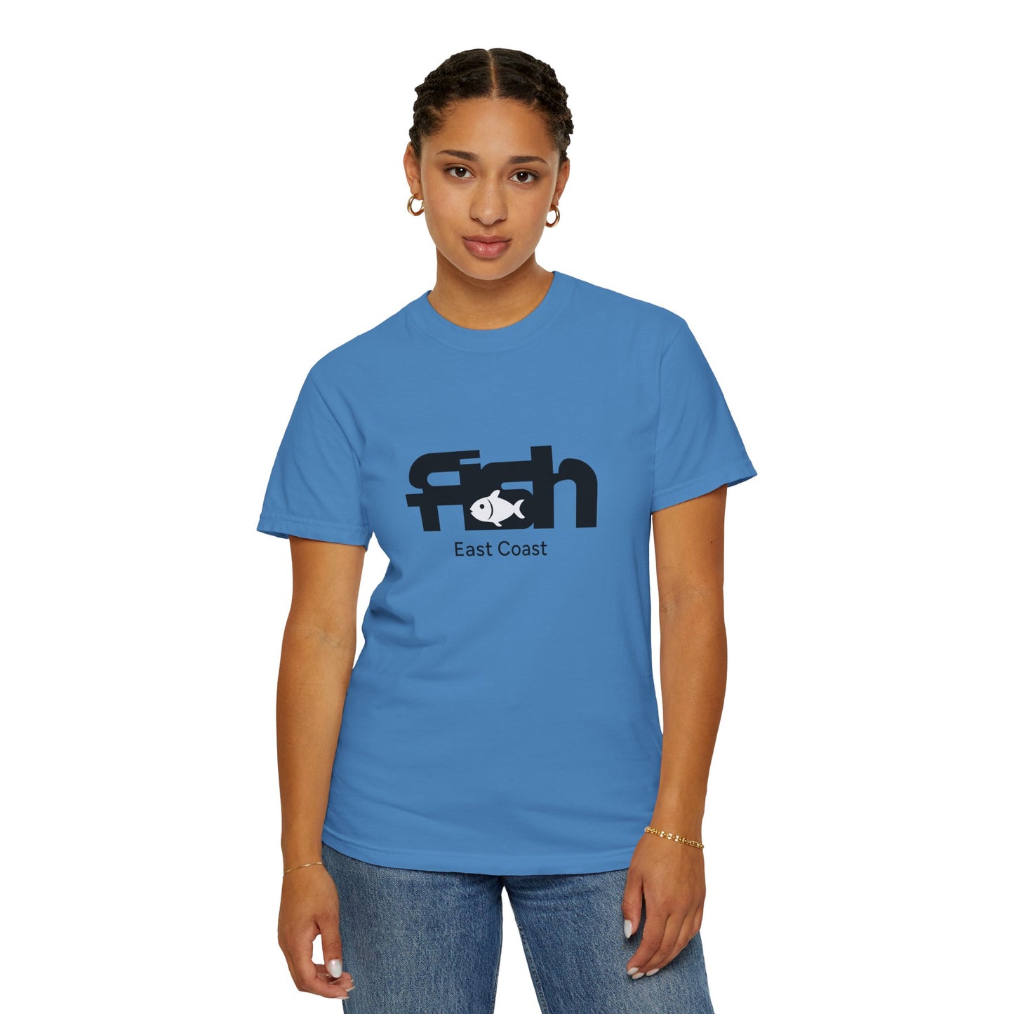 Fish East Coast Mens Graphic T-Shirt, Coastal Summer Tee, Fishing Gift, East Coast Apparel, Casual Beachwear