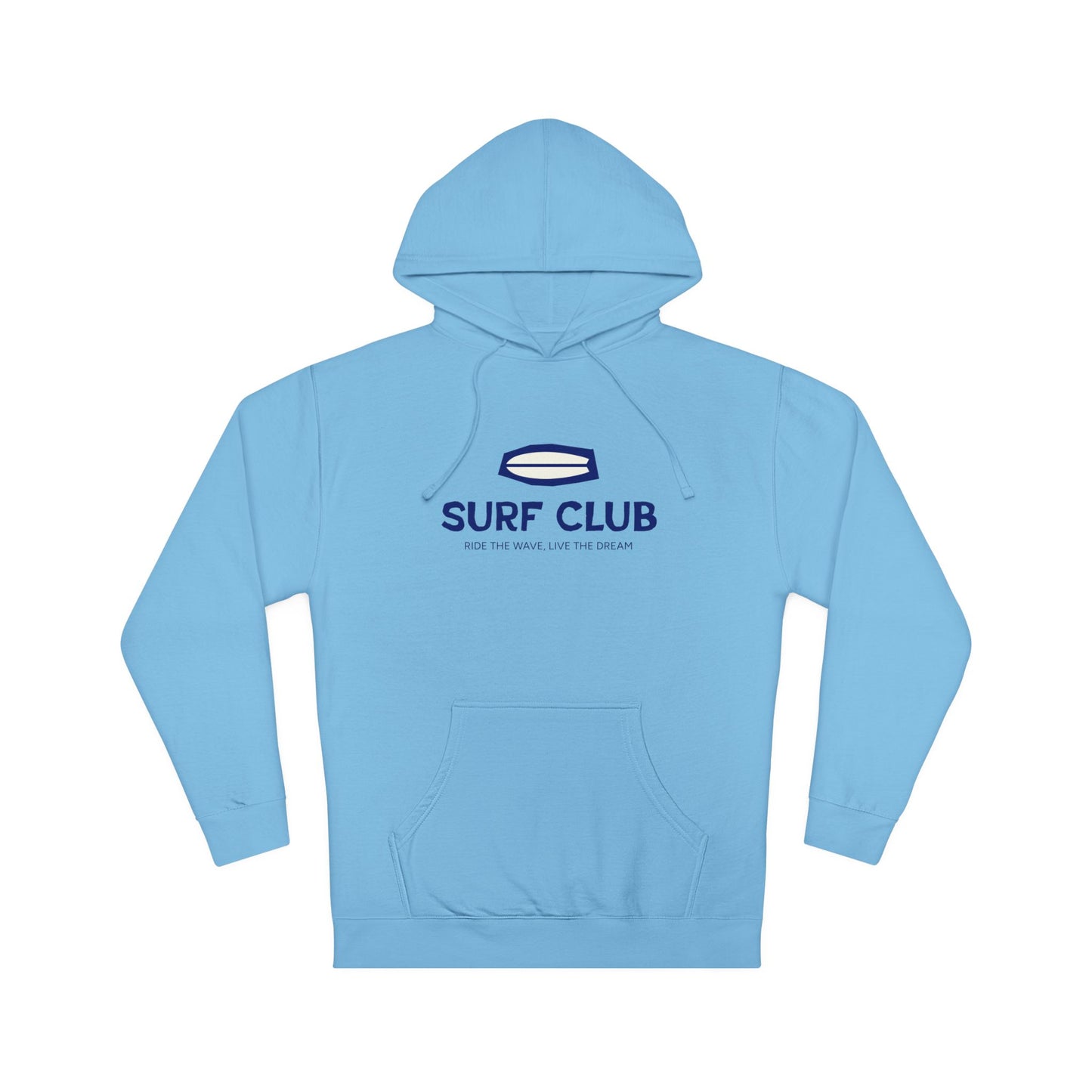 Surf Club Unisex Hooded Sweatshirt, Beach Hoodie, Summer Fashion, Gift for Surfers, Casual Wear, Gift for Beach Lovers